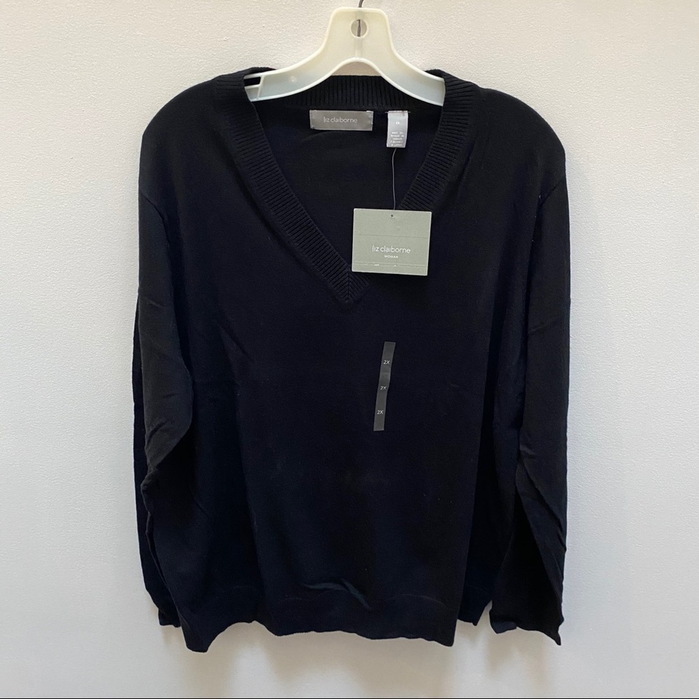 NWT Black Liz Claiborne Sweater